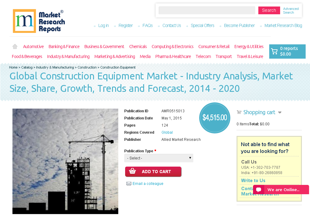 Global Construction Equipment Market'