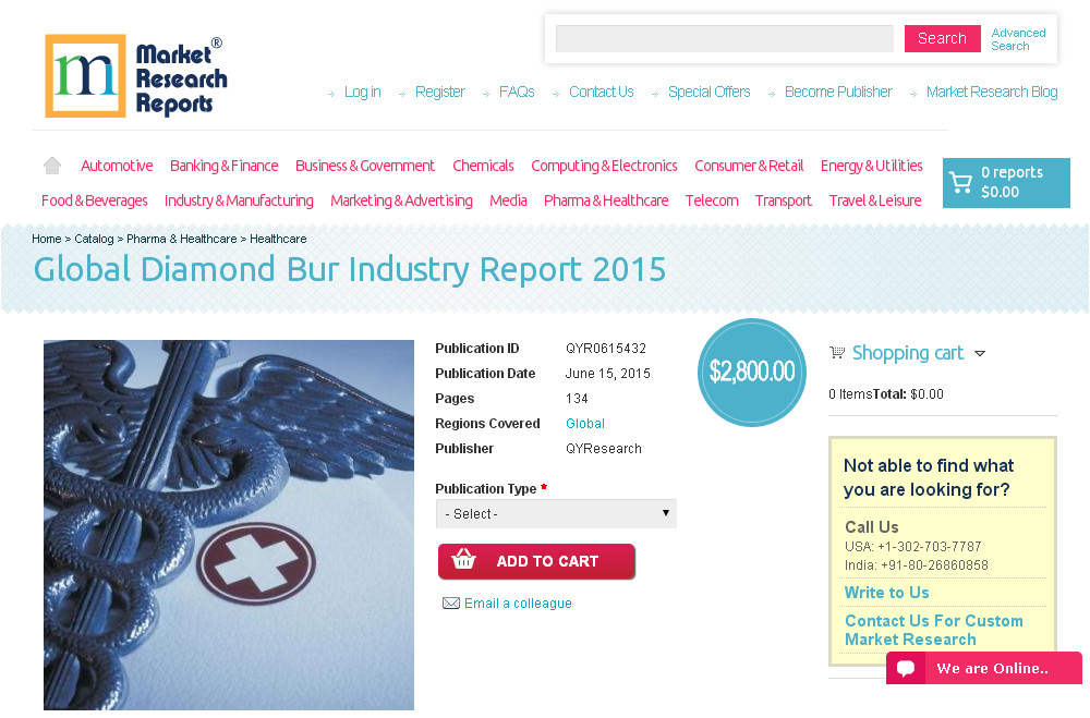 Global Diamond Bur Industry Report 2015'