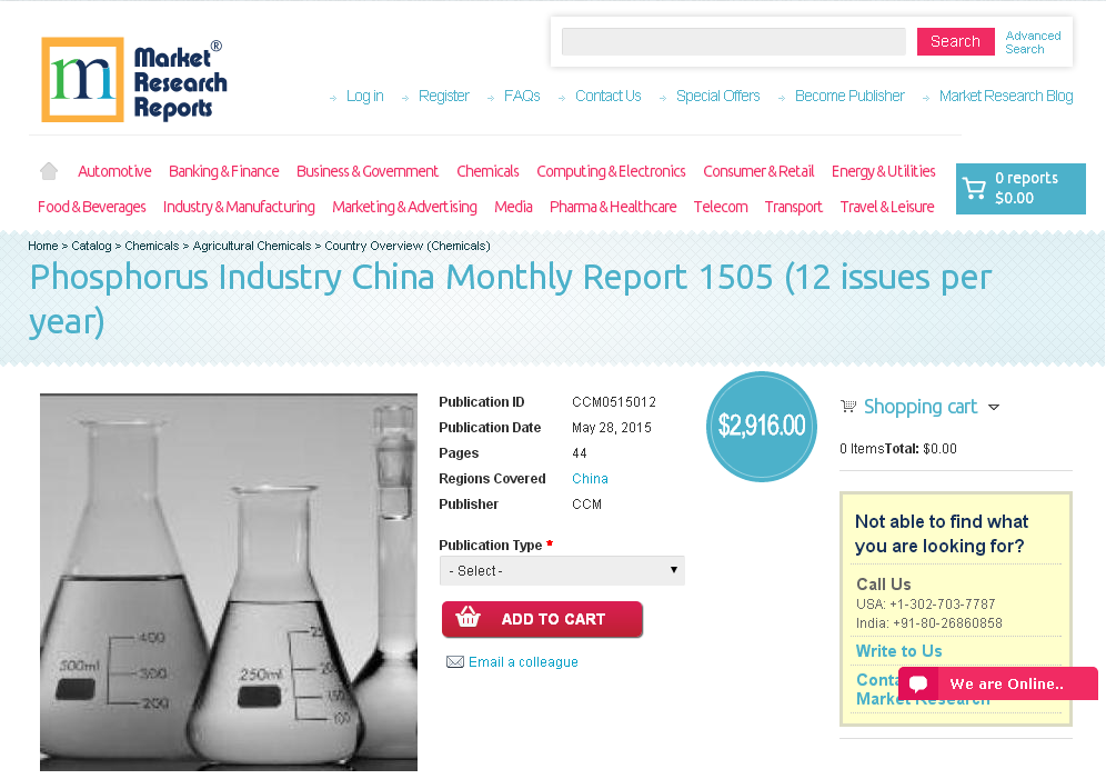 Phosphorus Industry China Monthly Report 1505'