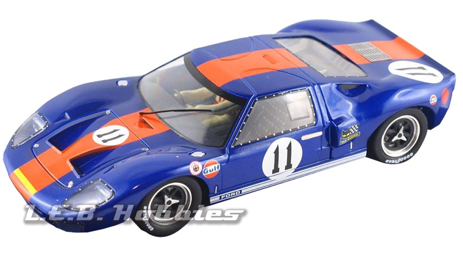 SICA18D Slot.it Ford GT40  No.11, 1967 Daytona 24h, Gulf Oil
