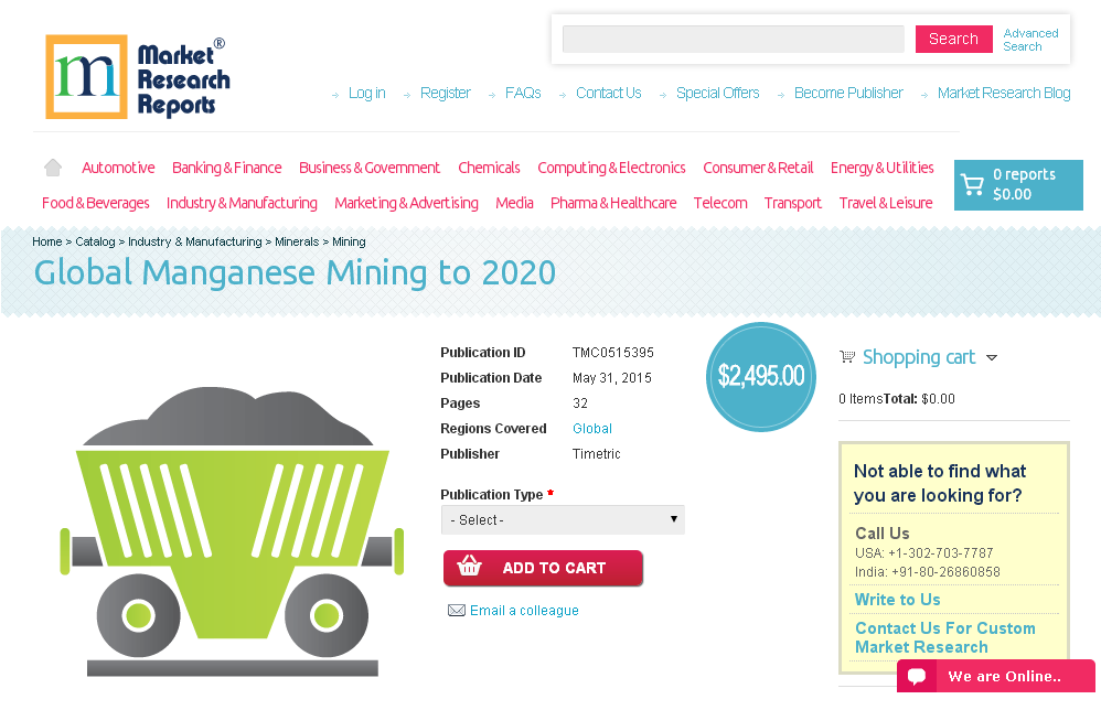 Global Manganese Mining to 2020