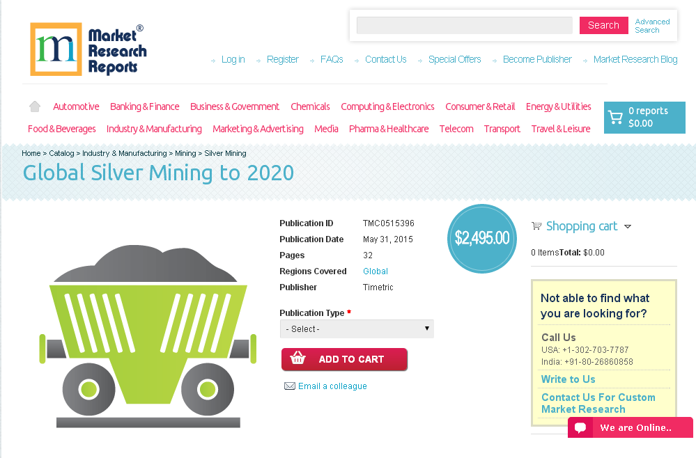 Global Silver Mining to 2020'