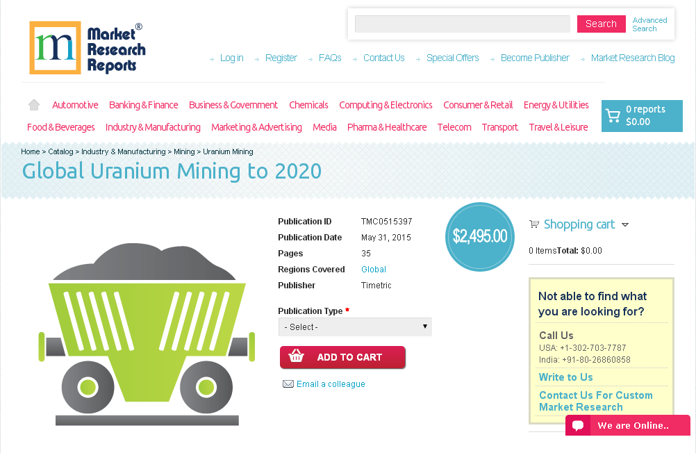 Global Uranium Mining to 2020