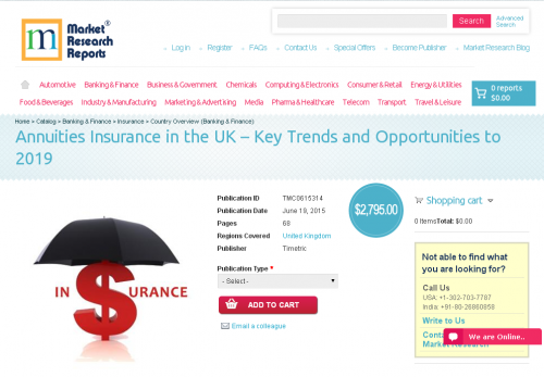 Annuities Insurance in the UK - Key Trends and Opportunities'