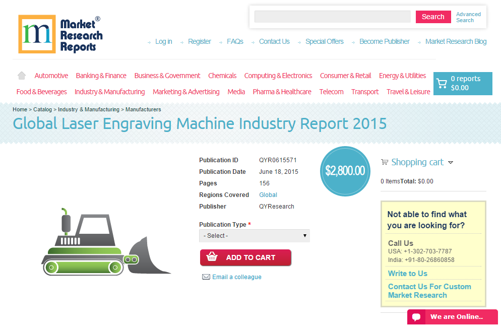 Global Laser Engraving Machine Industry Report 2015