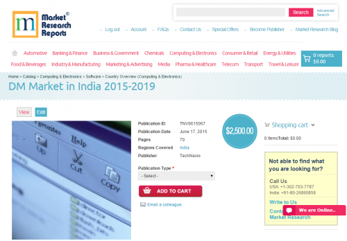 DM Market in India 2015 - 2019'