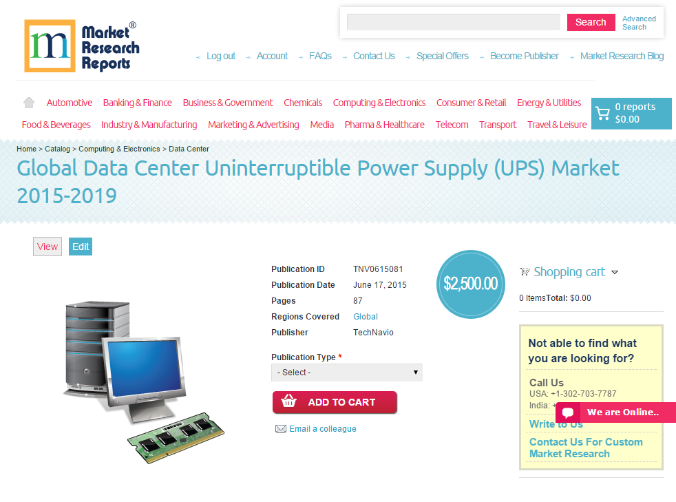 Global Data Center Uninterruptible Power Supply (UPS) Market'