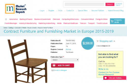Contract Furniture and Furnishing Market in Europe 2015-2019'