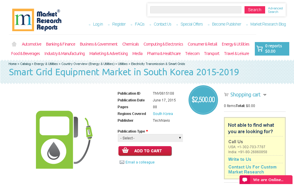 Smart Grid Equipment Market in South Korea 2015-2019'