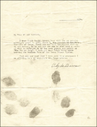 Clyde Barrow - Typed Letter Signed 1934
