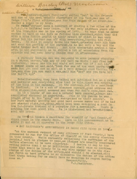 William Barclay Bat Masterson - Annotated Typed Manuscript