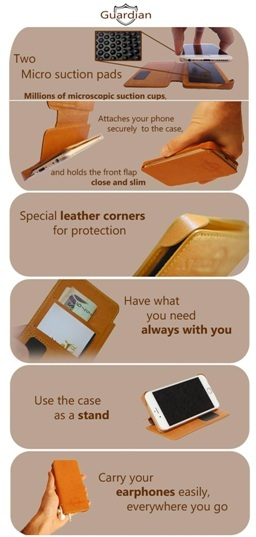 Leather Micro Suction Case