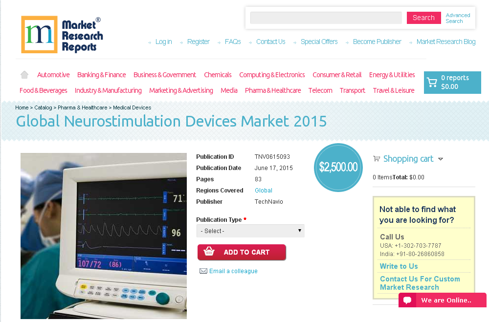 Global Neurostimulation Devices Market 2015'