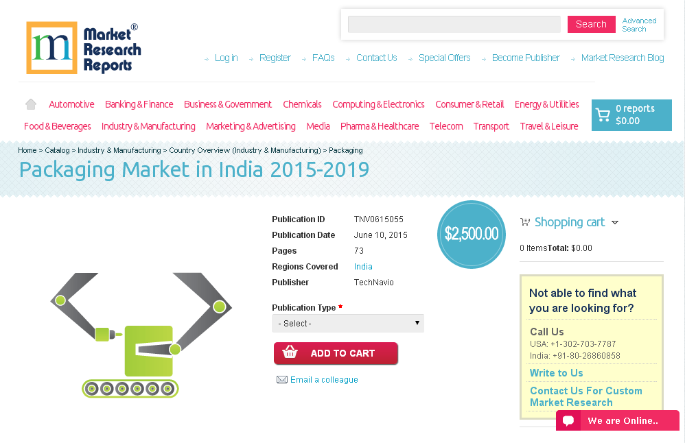 Packaging Market in India 2015-2019'