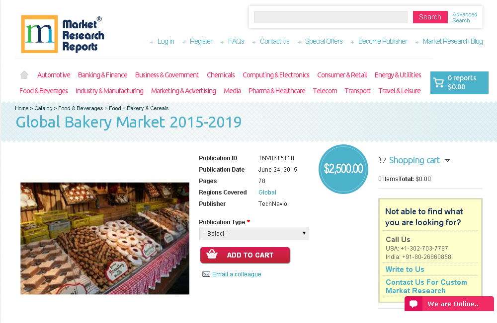 Global Bakery Market 2015-2019
