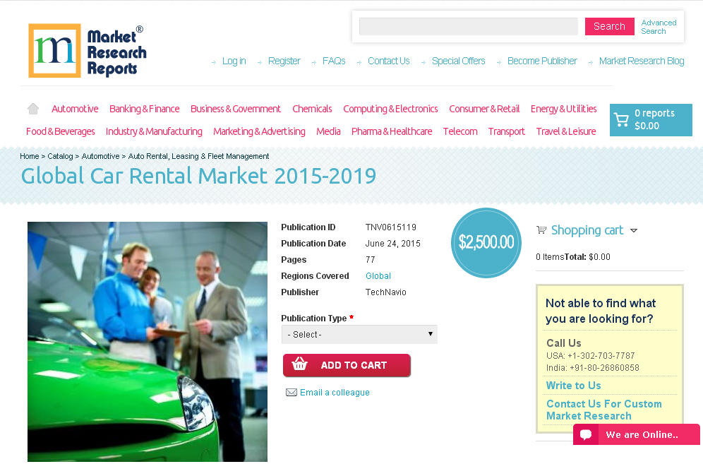 Global Car Rental Market 2015-2019