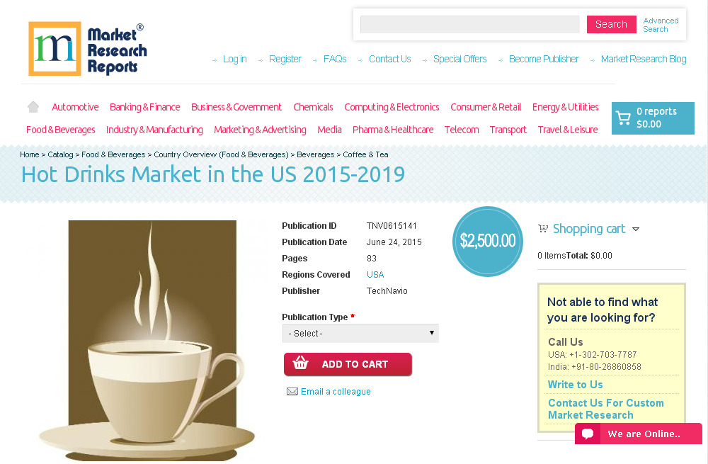 Hot Drinks Market in the US 2015-2019