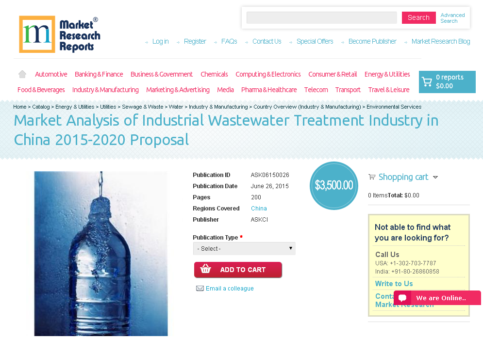 Market Analysis of Industrial Wastewater Treatment Industry