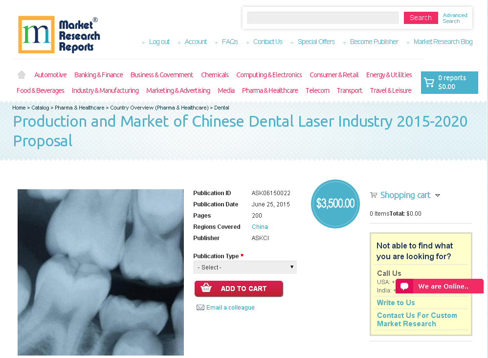 Production and Market of Chinese Dental Laser Industry 2015