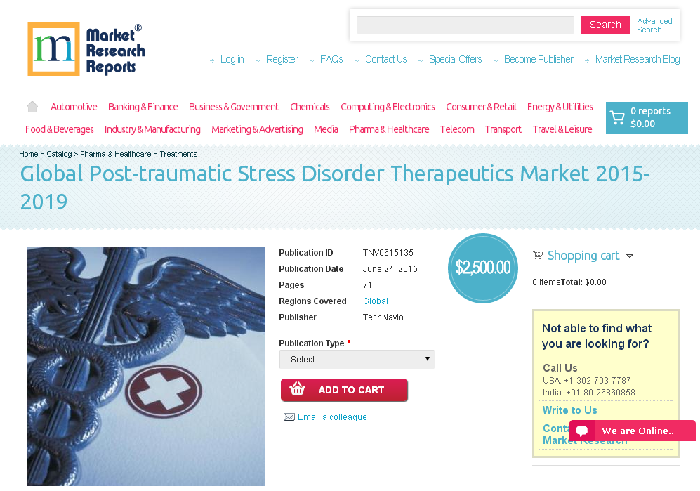 Global Post-traumatic Stress Disorder Therapeutics Market