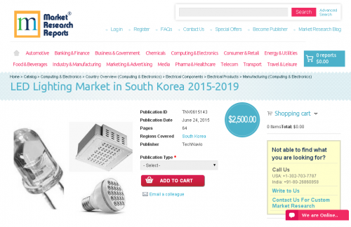 LED Lighting Market in South Korea 2015-2019'