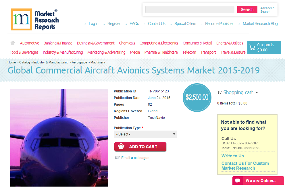 Global Commercial Aircraft Avionics Systems Market 2015-2019'