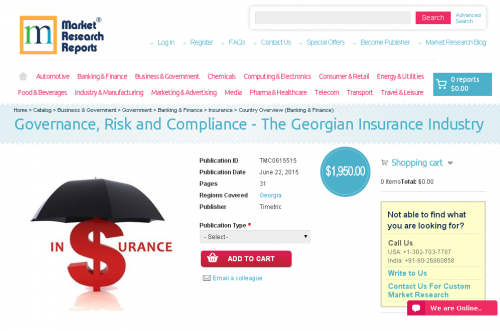 Governance, Risk and Compliance - The Georgian Insurance Ind'