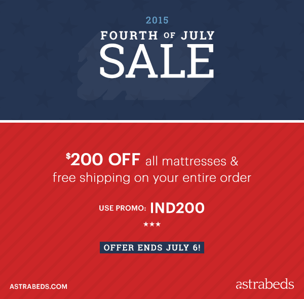 Save on Greener Sleep: Astrabeds&rsquo; 4th of July Matt