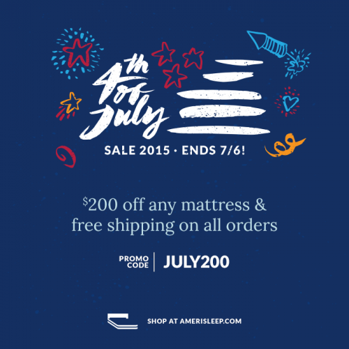 Amerisleep July 4th Mattress Sale'