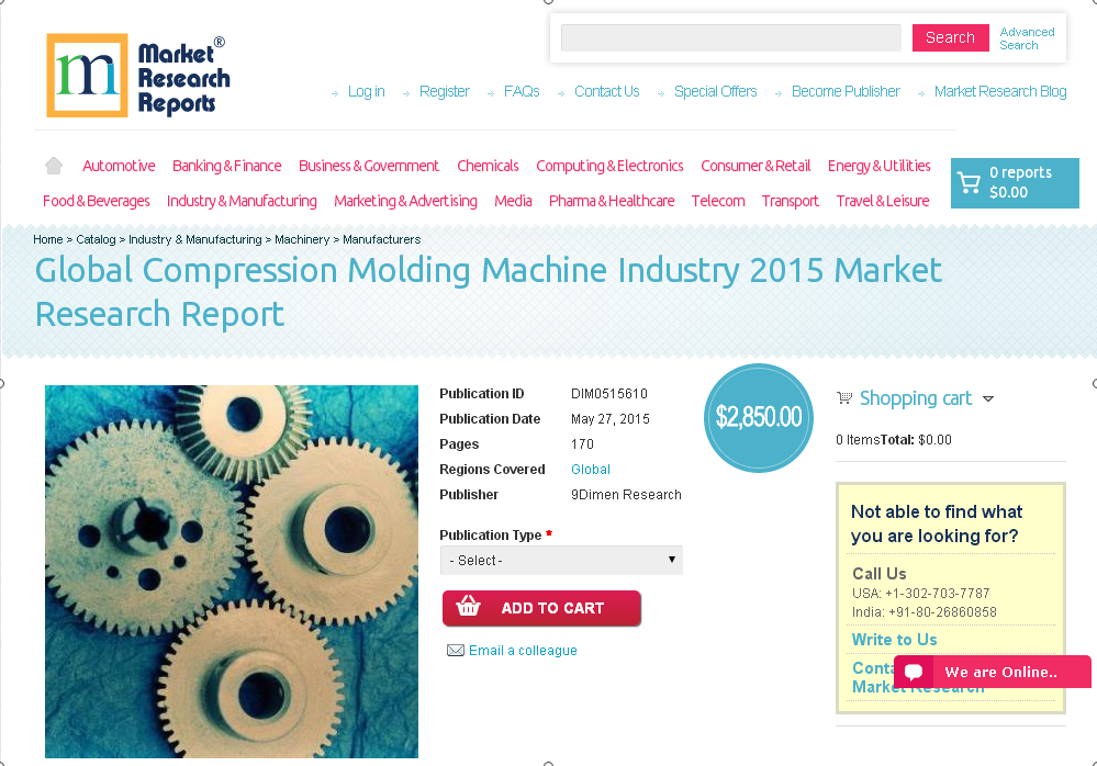 Global Compression Molding Machine Industry 2015'
