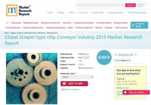 Global Scraper type chip Conveyor Industry 2015'