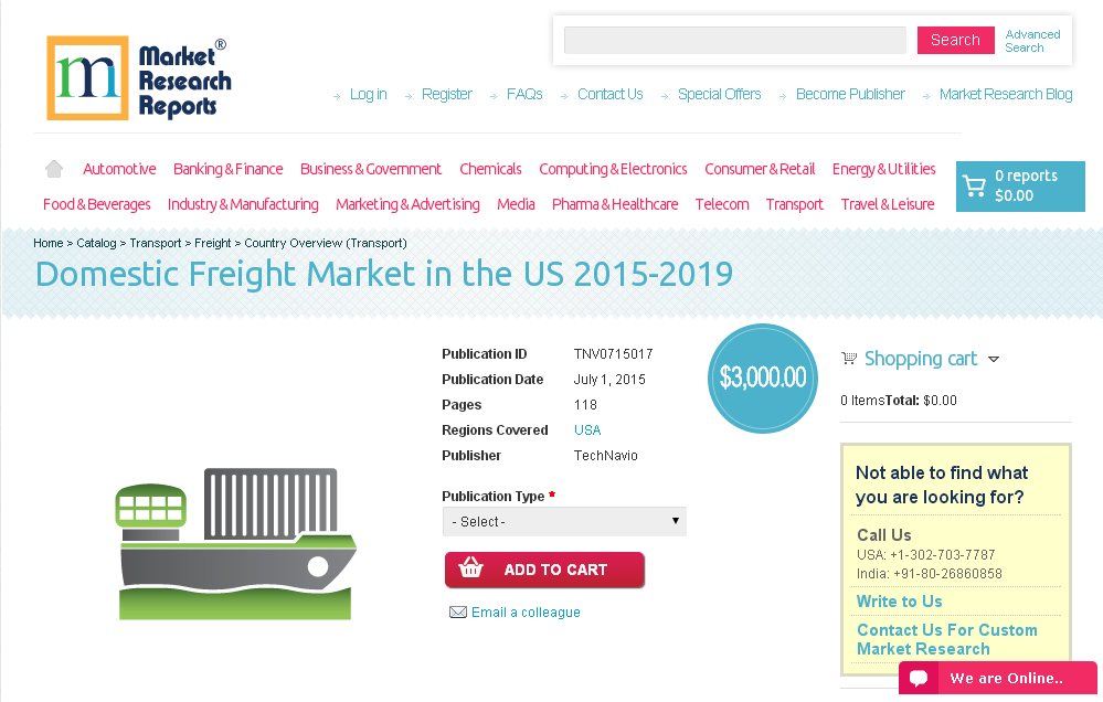 Domestic Freight Market in the US 2015-2019