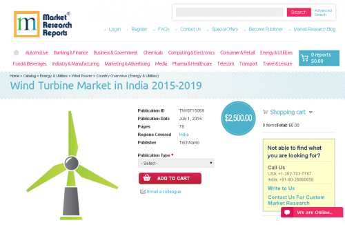 Wind Turbine Market in India 2015-2019'