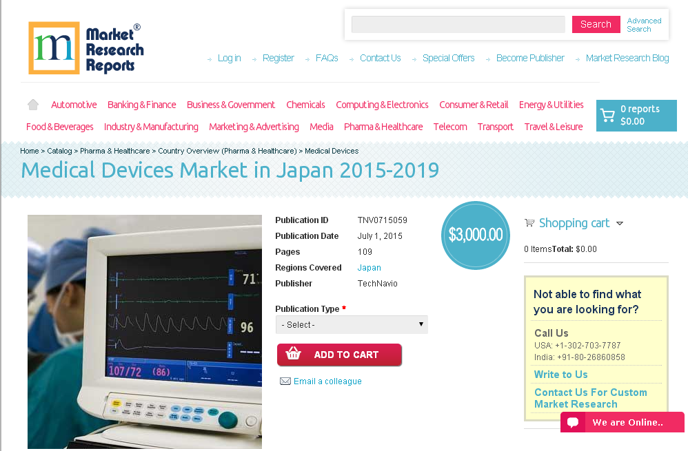 Medical Devices Market in Japan 2015-2019