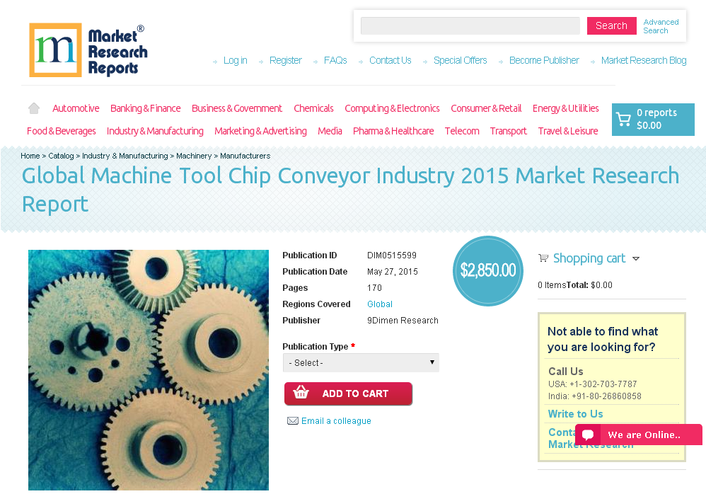 Global Machine Tool Chip Conveyor Industry 2015