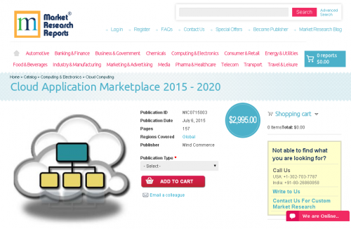 Cloud Application Marketplace 2015 - 2020'