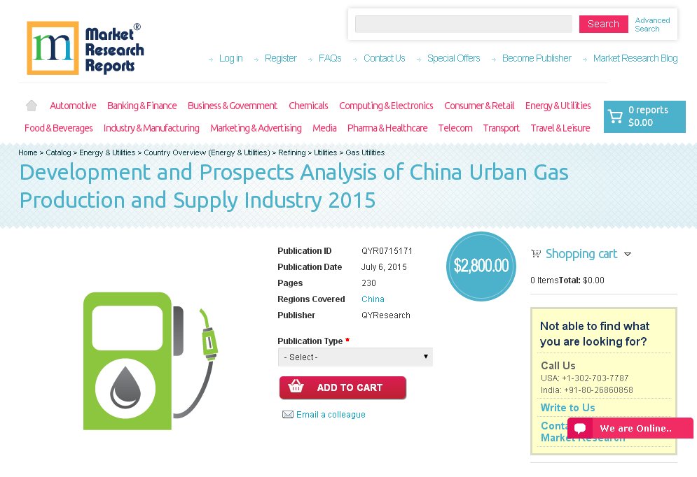 Development and Prospects Analysis of China Urban Gas