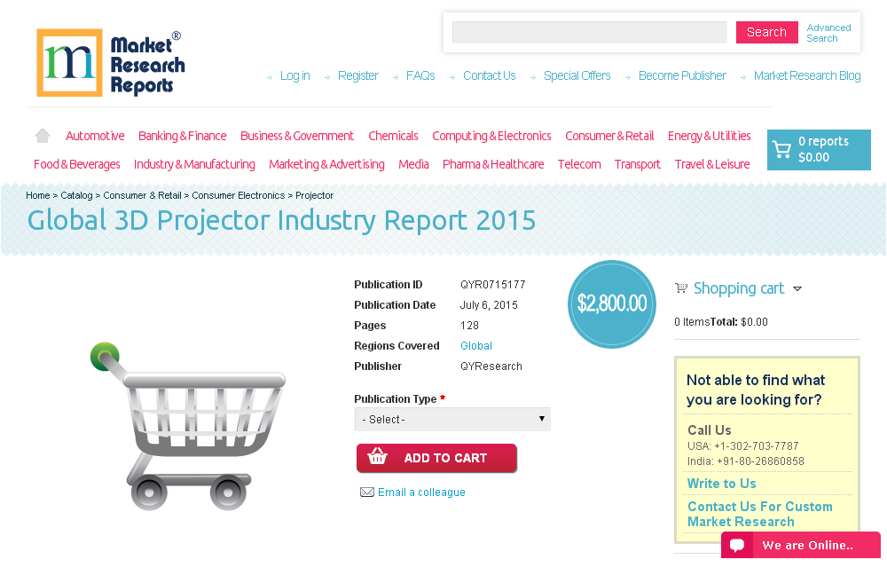 Global 3D Projector Industry Report 2015