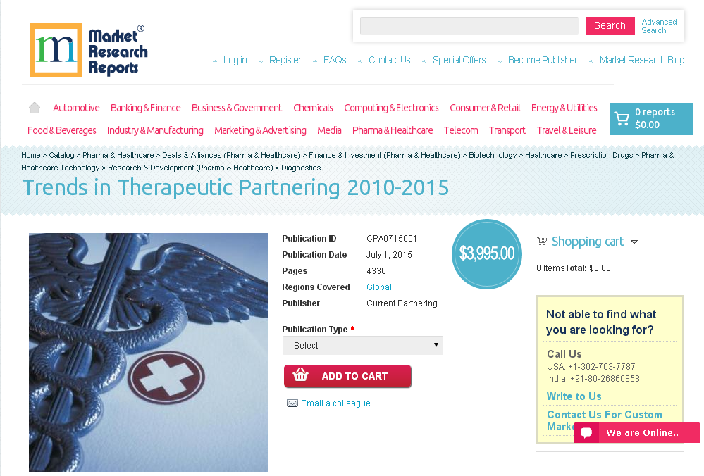 Trends in Therapeutic Partnering 2010-2015