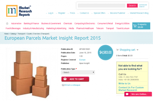 European Parcels Market Insight Report 2015'