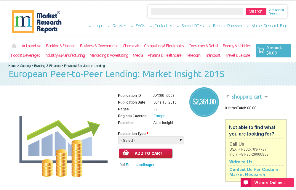 European Peer-to-Peer Lending: Market Insight 2015