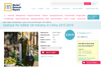 Outlook for Edible Oil industry in China 2015-2019