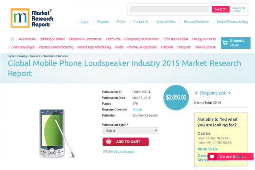 Global Mobile Phone Loudspeaker Industry 2015'