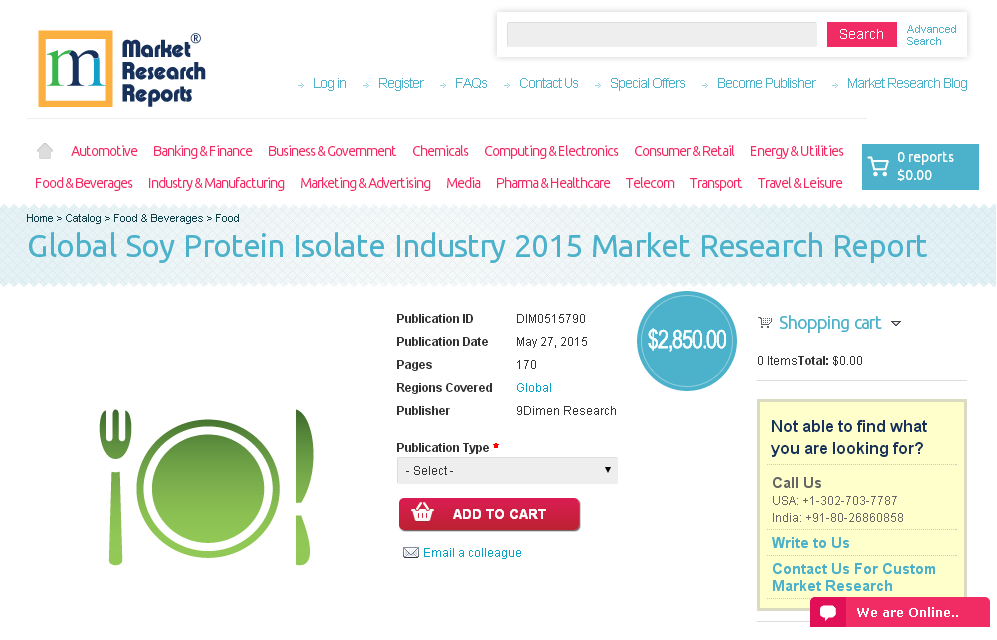 Global Soy Protein Isolate Industry 2015'