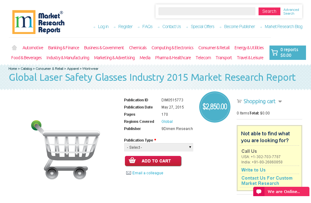 Global Laser Safety Glasses Industry 2015