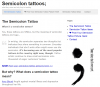 Semicolon Tattoos'