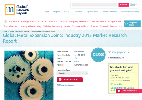 Global Metal Expansion Joints Industry 2015'