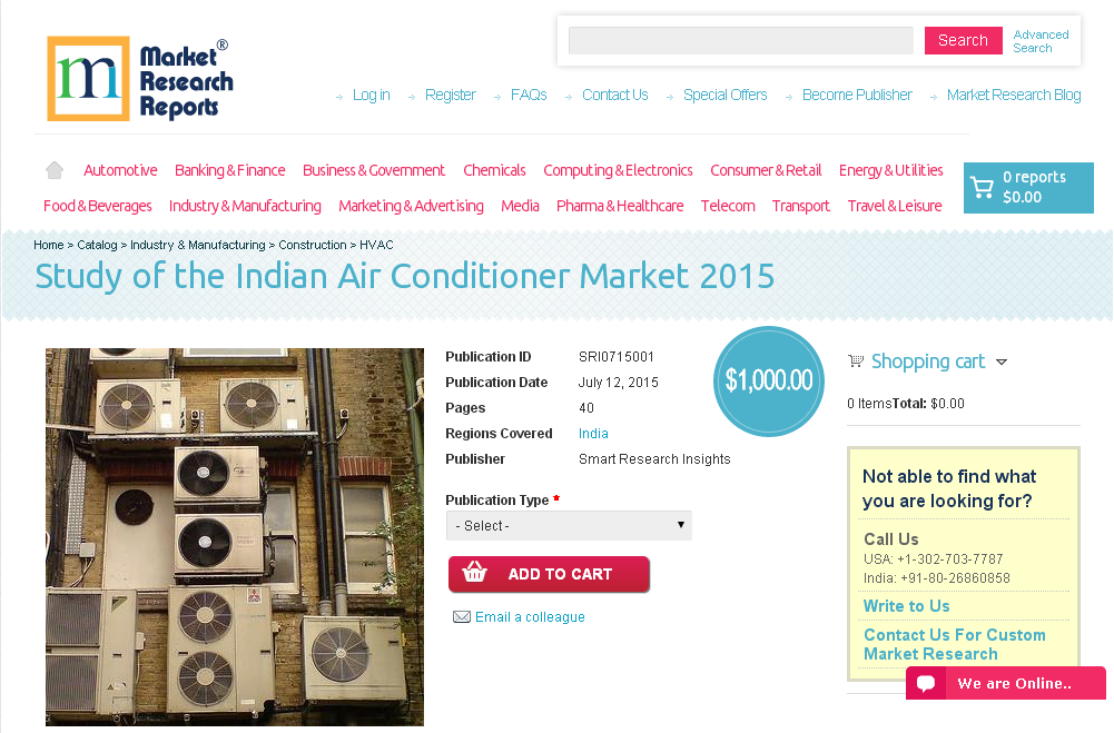 Study of the Indian Air Conditioner Market 2015