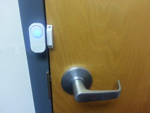 Simple Alarm System Makes Any Door Secure with the Wifi Door'