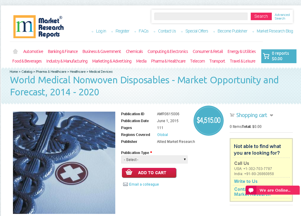 World Medical Nonwoven Disposables - Market Opportunity